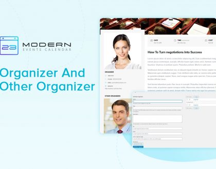 Organizer and Other Organizer in WordPress modern Event Calendar