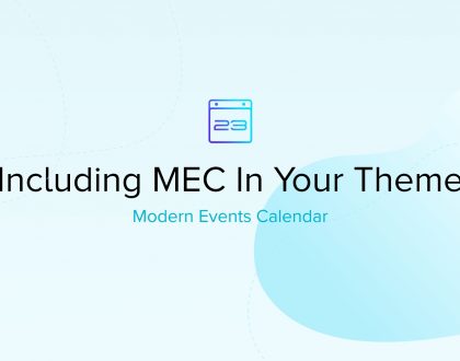 Including The MEC plugin in Theme