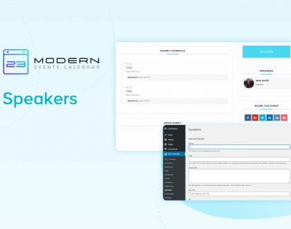 Speaker in Modern Event Calendar WordPress