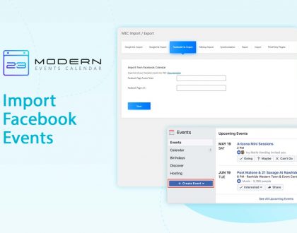 Import Facebook Events to WordPress modern Event Calendar