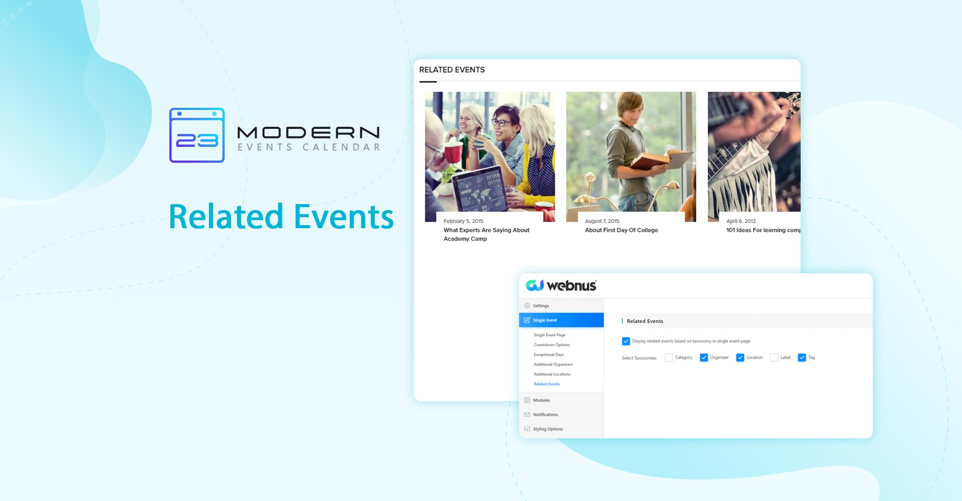 Related Events in Modern event calendar plugin