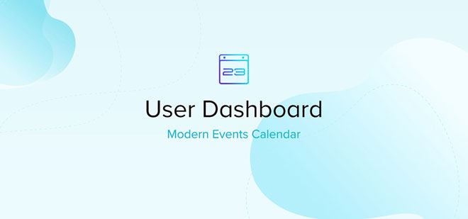 Modern Events Calendar Addons | User Dashboard