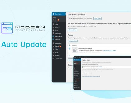 Auto Update In Modern Event Calendar