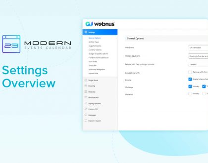 Settings in MEC plugin
