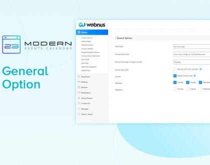 General Options in MEC plugin