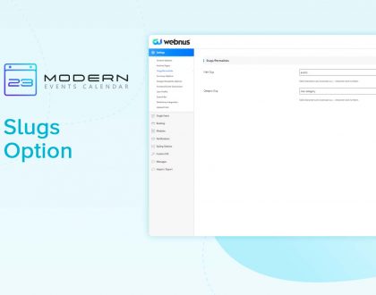 Slug Options in MEC plugin setting
