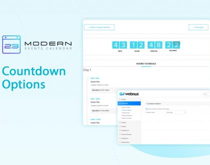 Countdown Options in MEC plugin