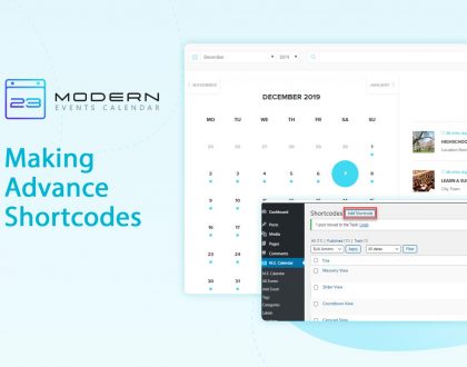 Making Advance Shortcodes In Modern Event Calendar