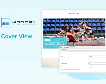 Cover View Skin In Modern Event Calendar