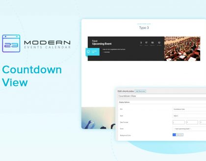 Countdown View Skin In Modern Event Calendar