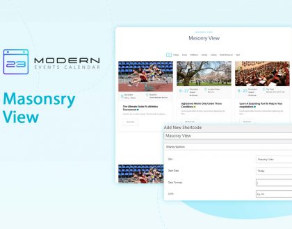 Masonry View Skin In Modern Event Calendar