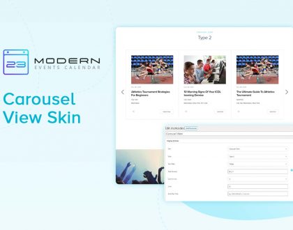 Carousel View Skin In Modern Event Calendar