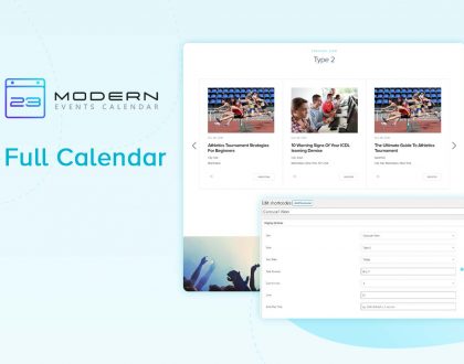 Full Calendar Skin In Modern Event Calendar