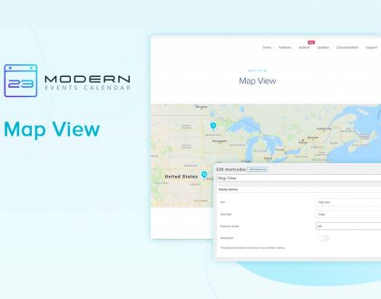 Map View Skin In Modern Event Calendar