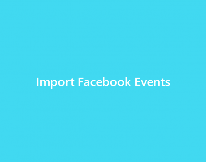 Import Facebook Events - WordPress Event Calendar