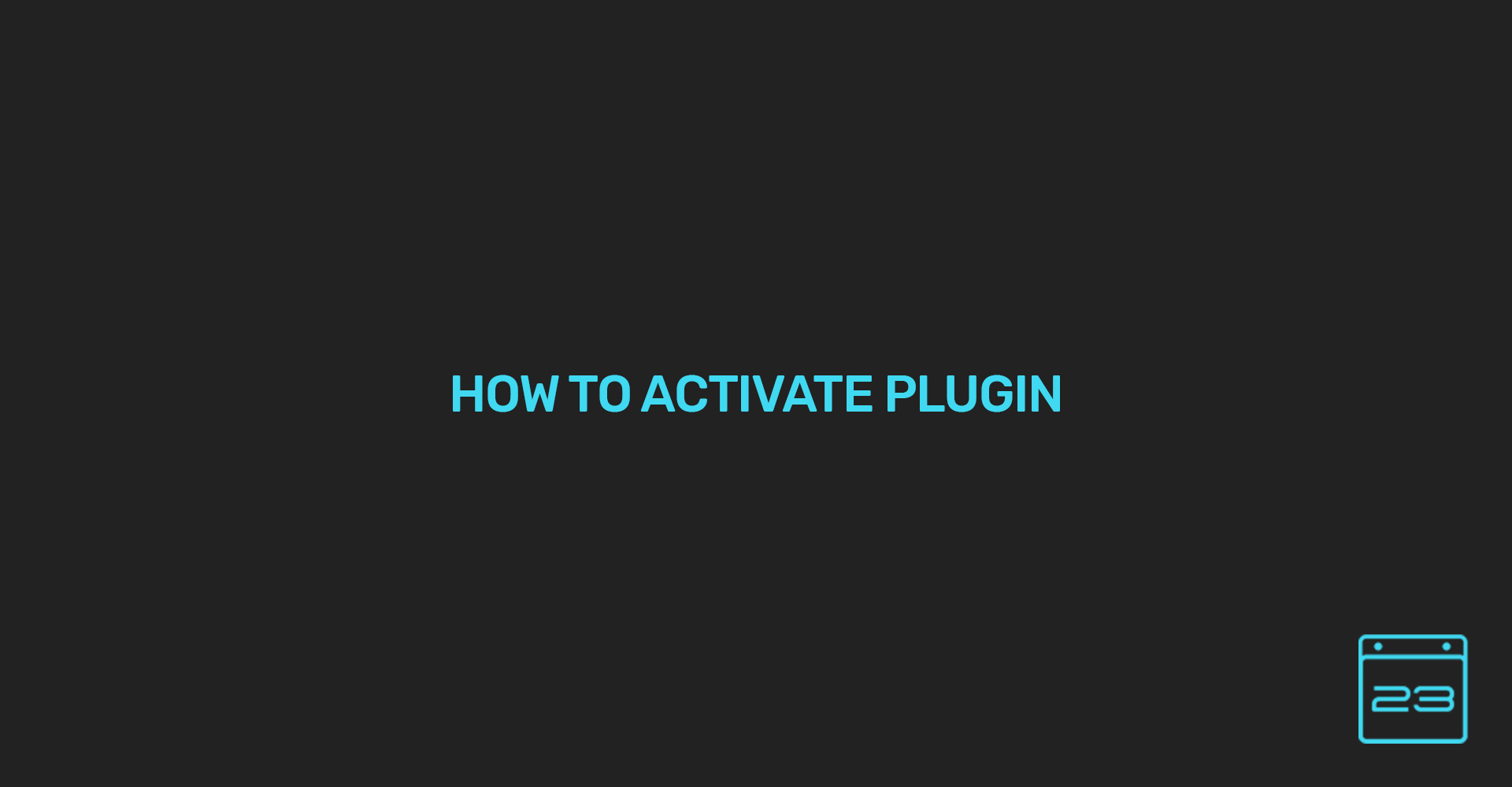 activation - WordPress Event Calendar