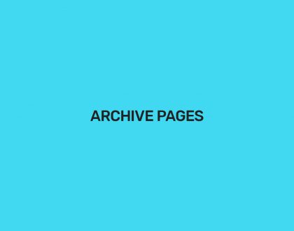 Archive Pages - WordPress Event Calendar