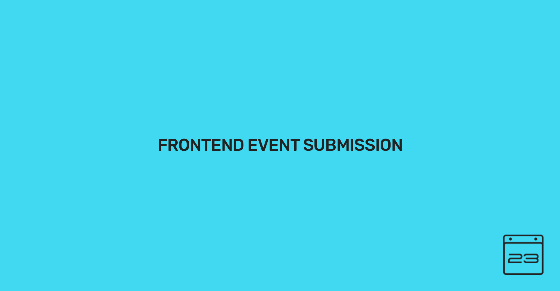Frontend Event Submission Settings Modern Events Calendar Knowledgebase