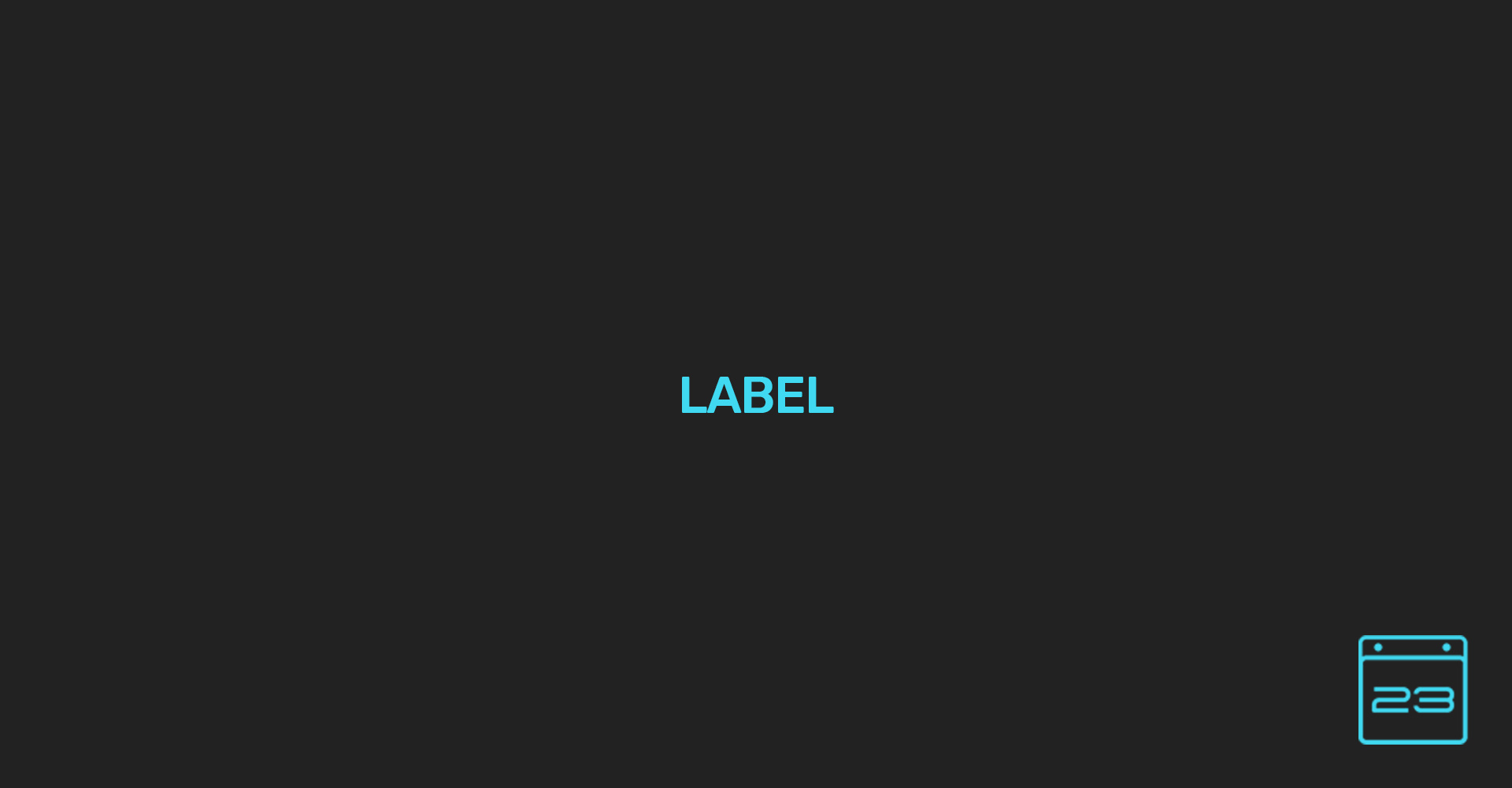 Label - WordPress Event Calendar