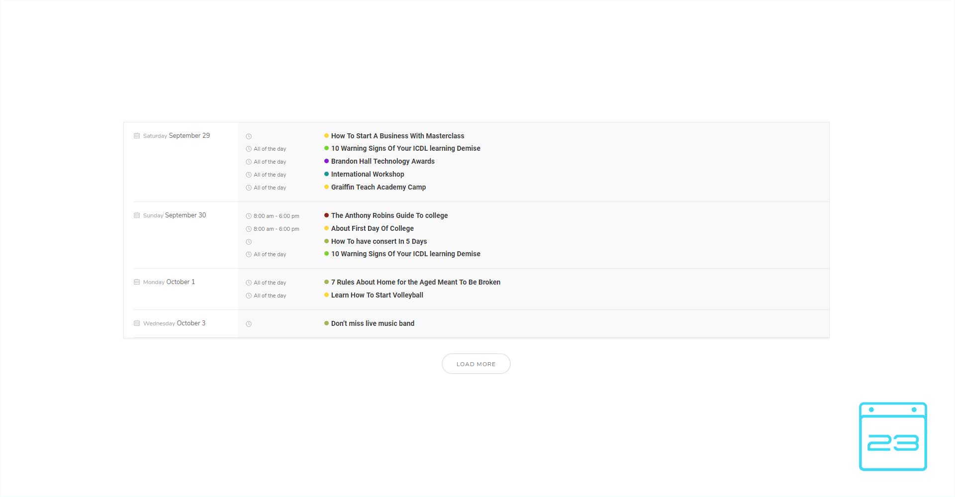 Events Calendar - WordPress Event Calendar