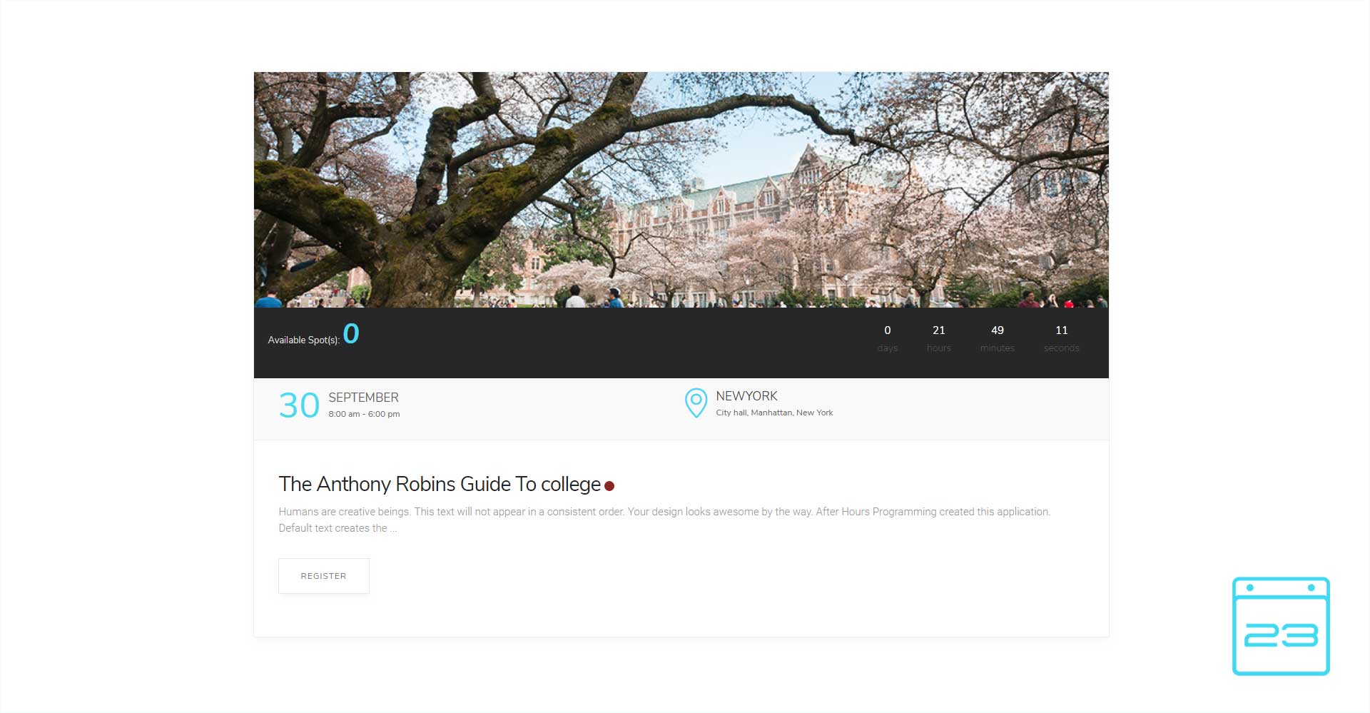 Events Calendar - WordPress Event Calendar