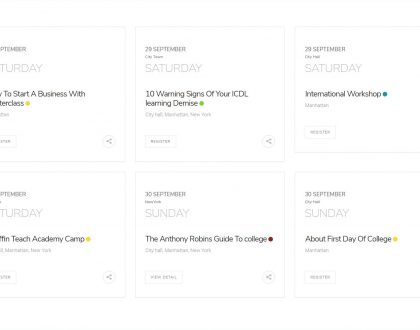 Events Calendar - WordPress Event Calendar
