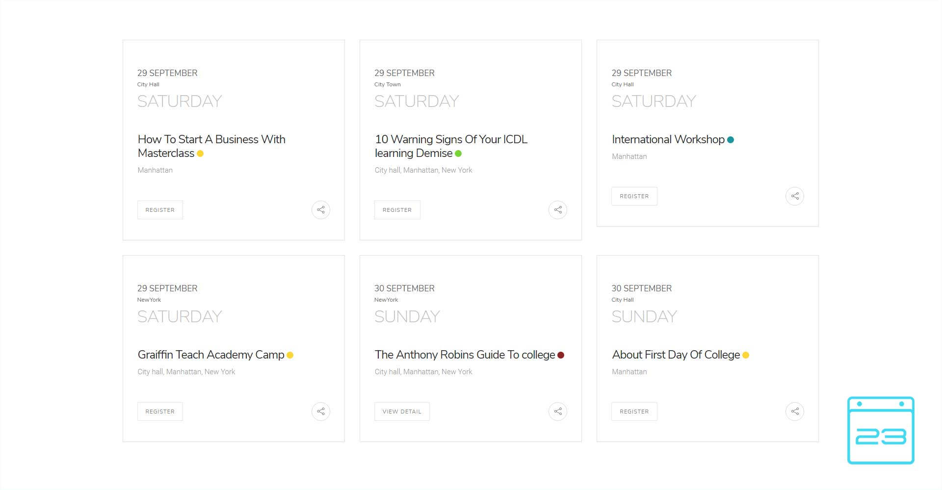 Events Calendar - WordPress Event Calendar