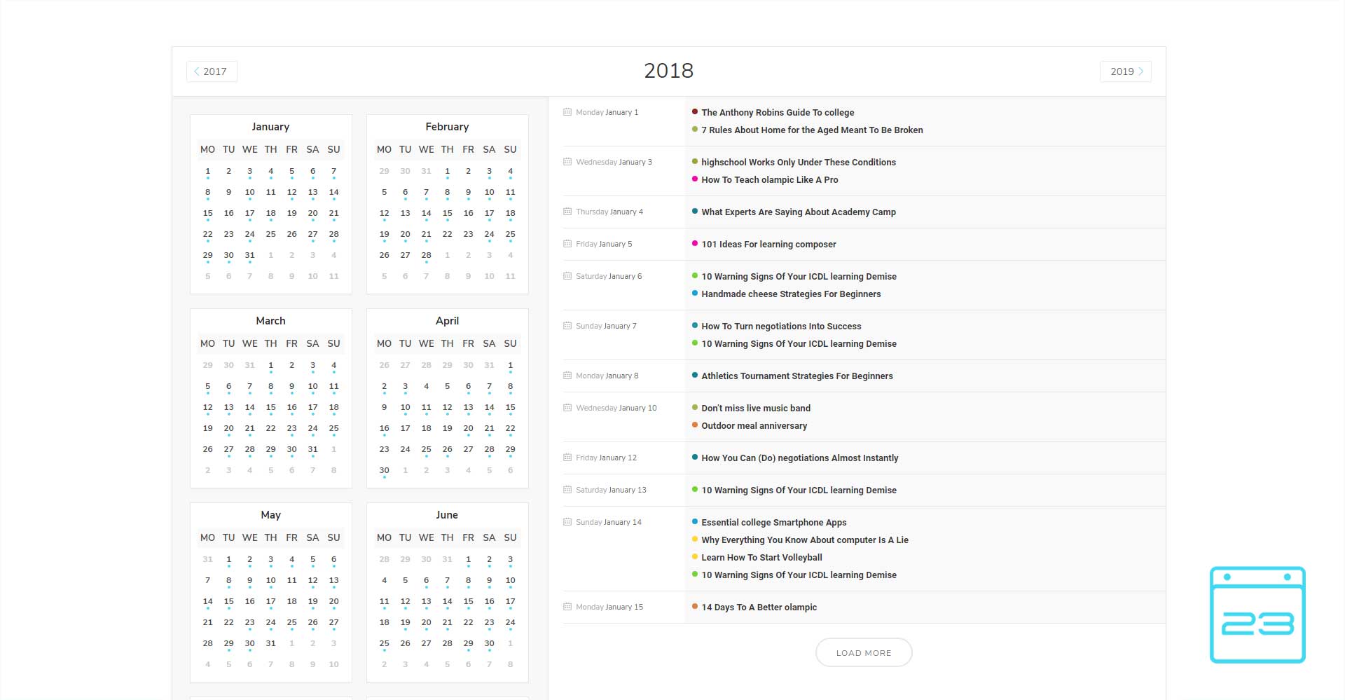 Events Calendar - WordPress Event Calendar