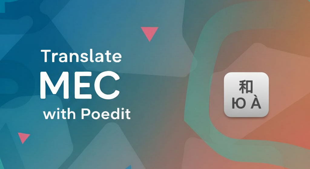 poedit img1 - Translate MEC Translate MEC with Poedit