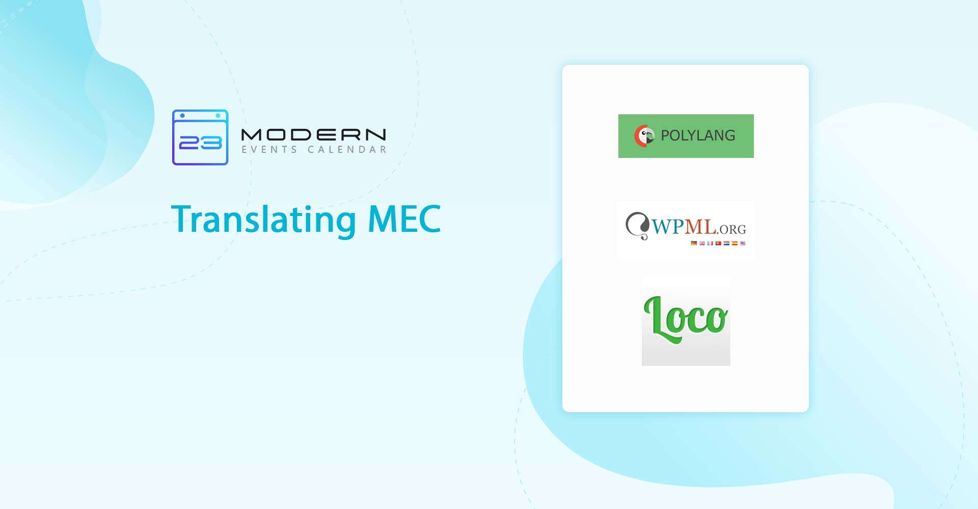 How To Translate Mec Plugin Modern Events Calendar