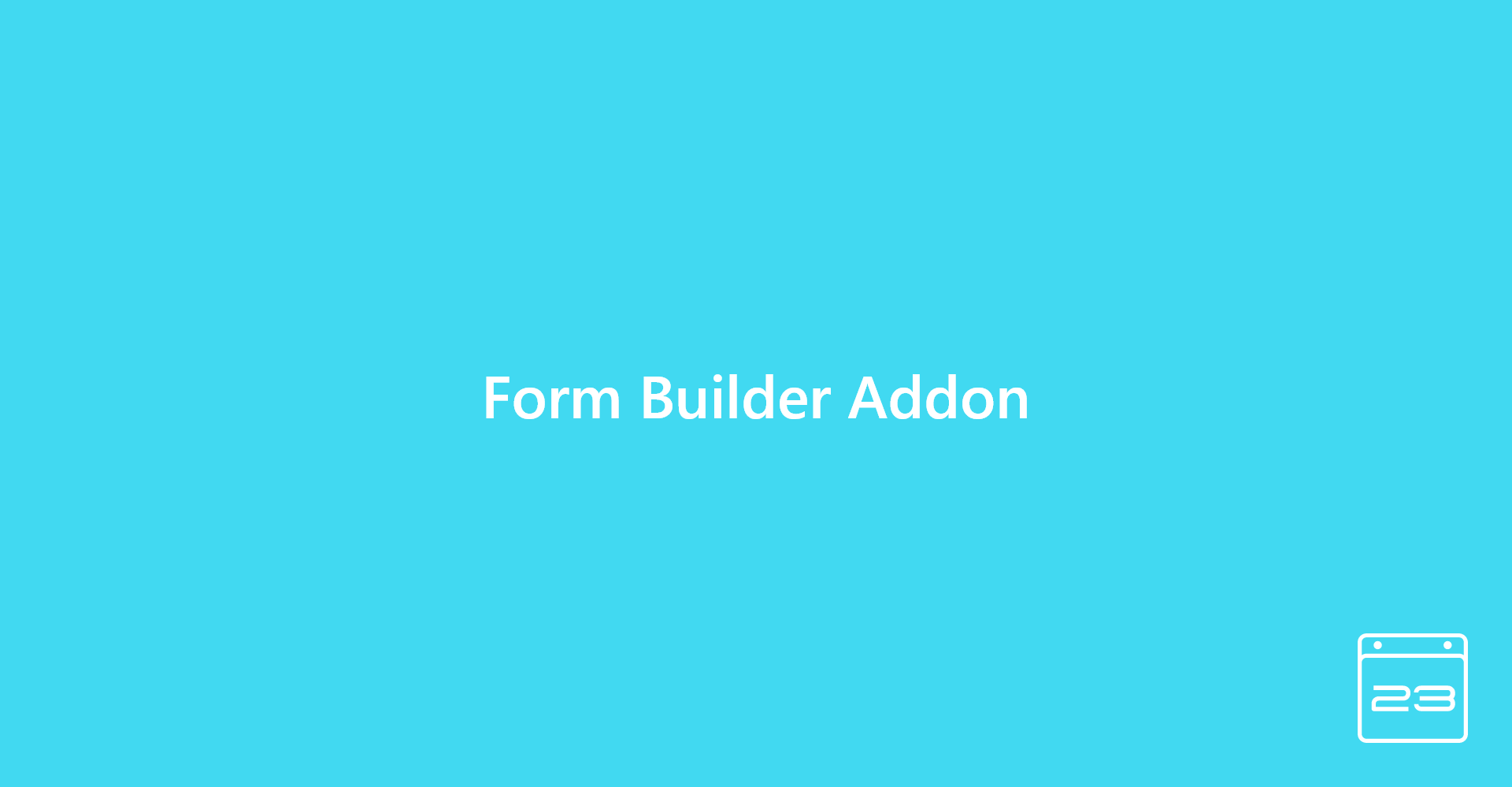 Form Builder Add-On - WordPress Event Calendar