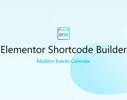 Modern event calendar Shortcode Builder Addon