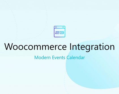 Modern event calendar WooCommerce Addon