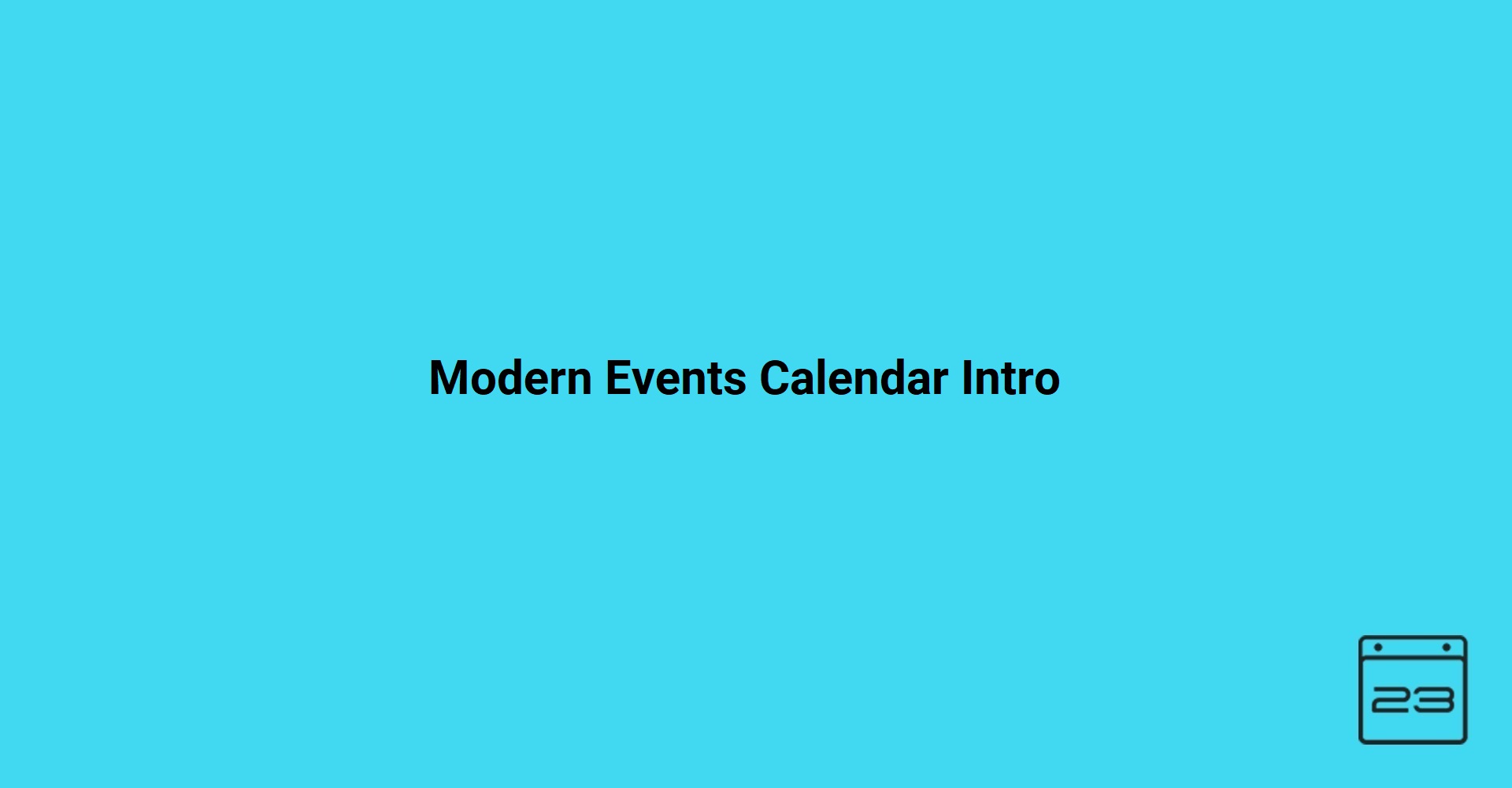 Modern Events Calendar - WordPress Event Calendar