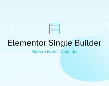 Modern Event Calendar Single Builder Addon