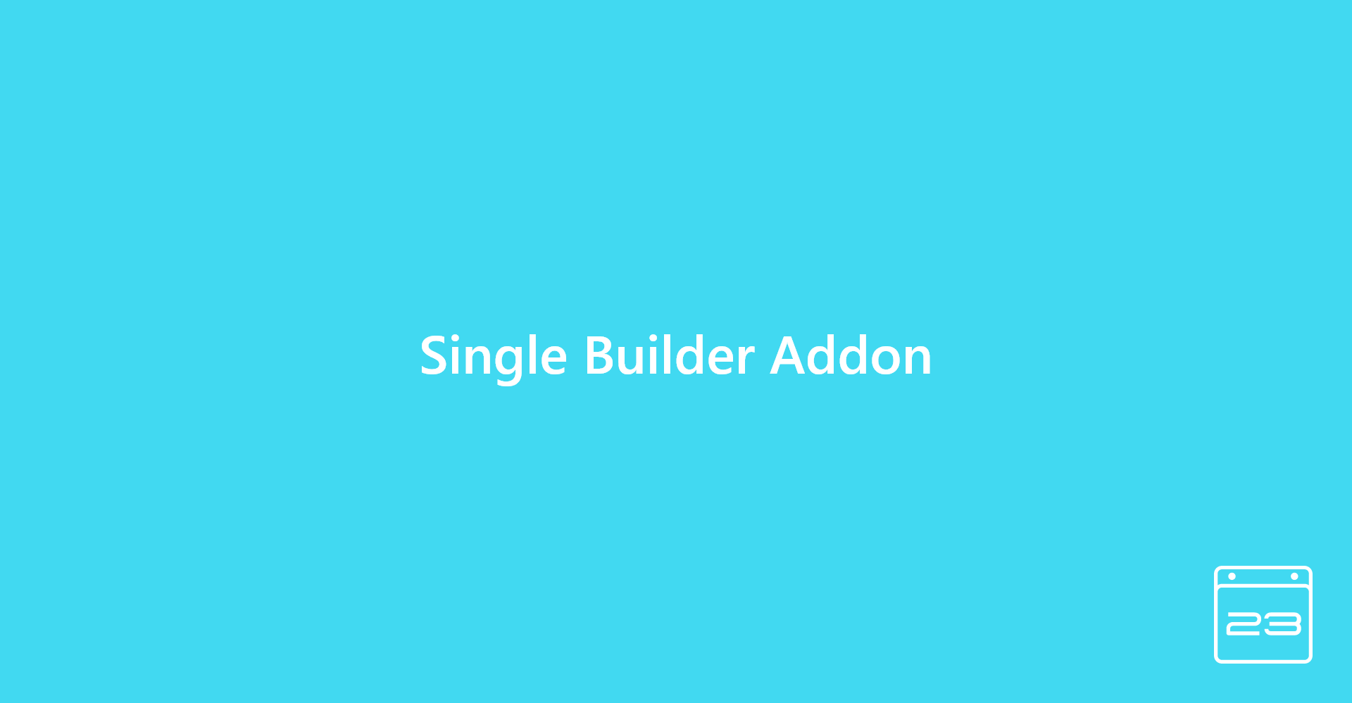 Single Builder Addon - WordPress Event Calendar
