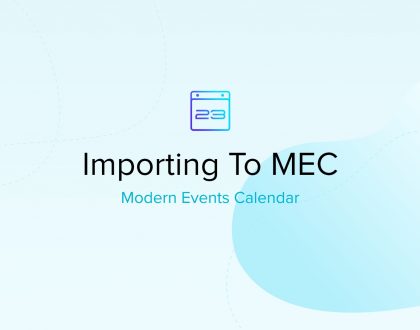 Importing events to Modern Event Calendar