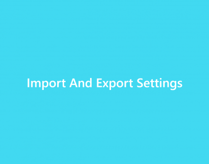 Import and Export Settings - WordPress Event Calendar
