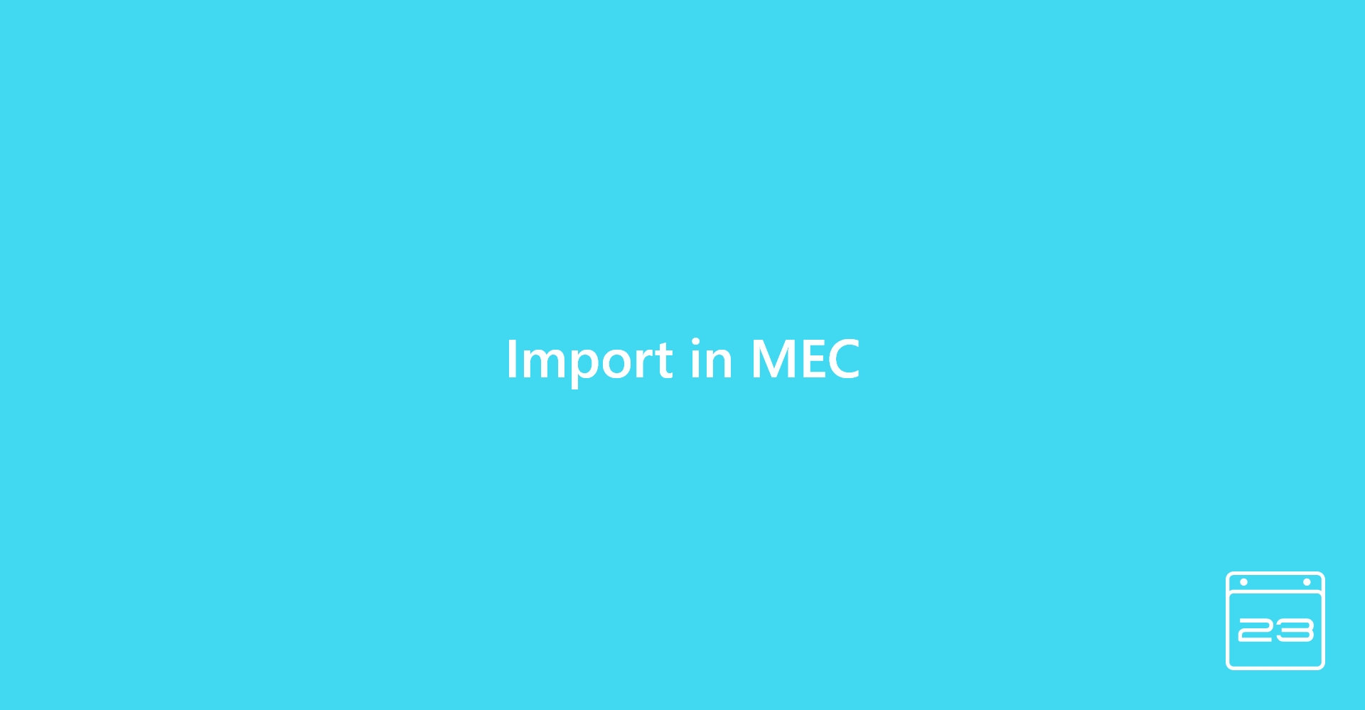 Import MEC - WordPress Event Calendar