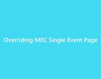 MEC Developer Documentation - WordPress Event Calendar