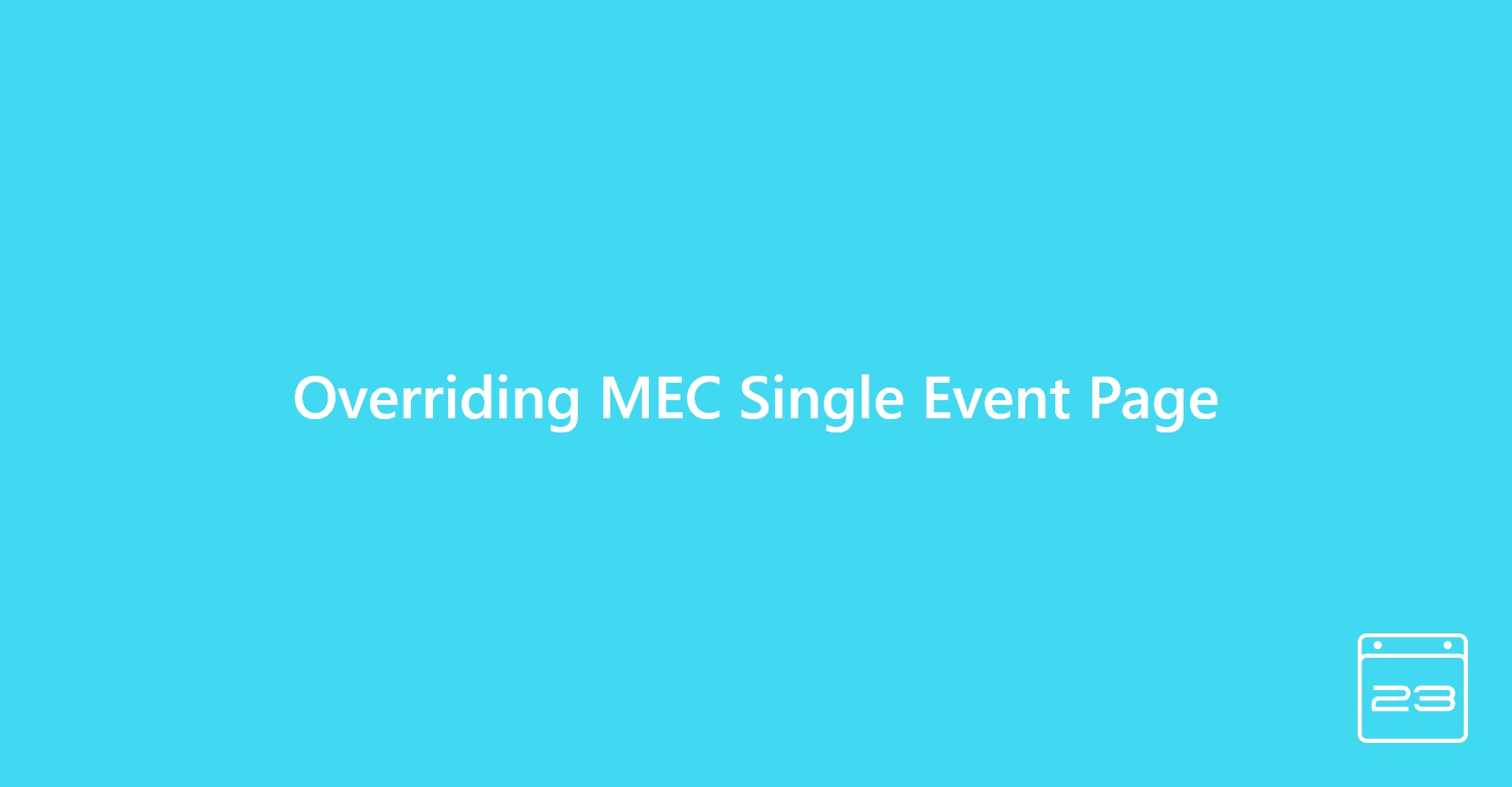 MEC Hooks Modern Events Calendar Knowledgebase