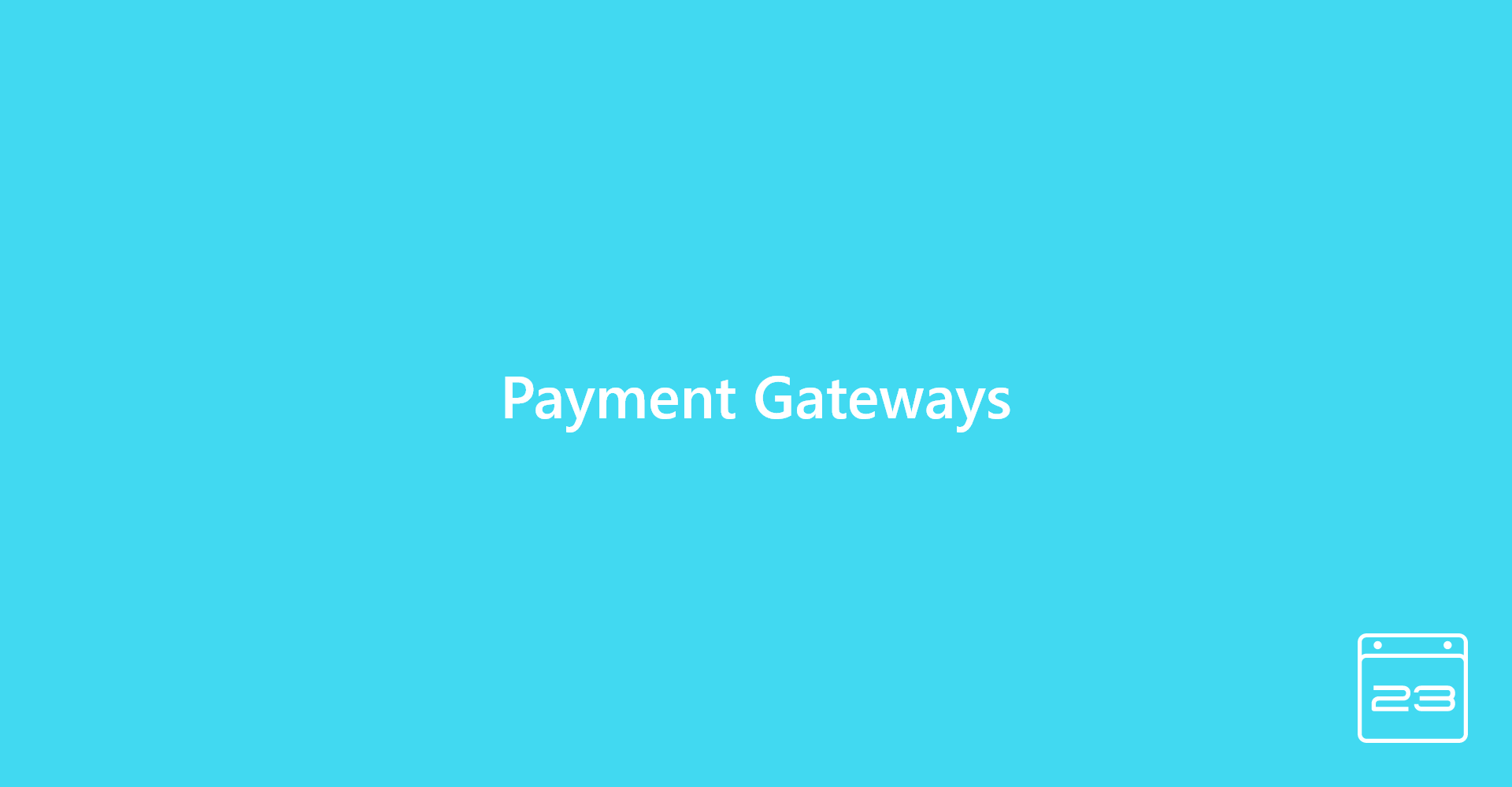 Payment Gateways - WordPress Event Calendar