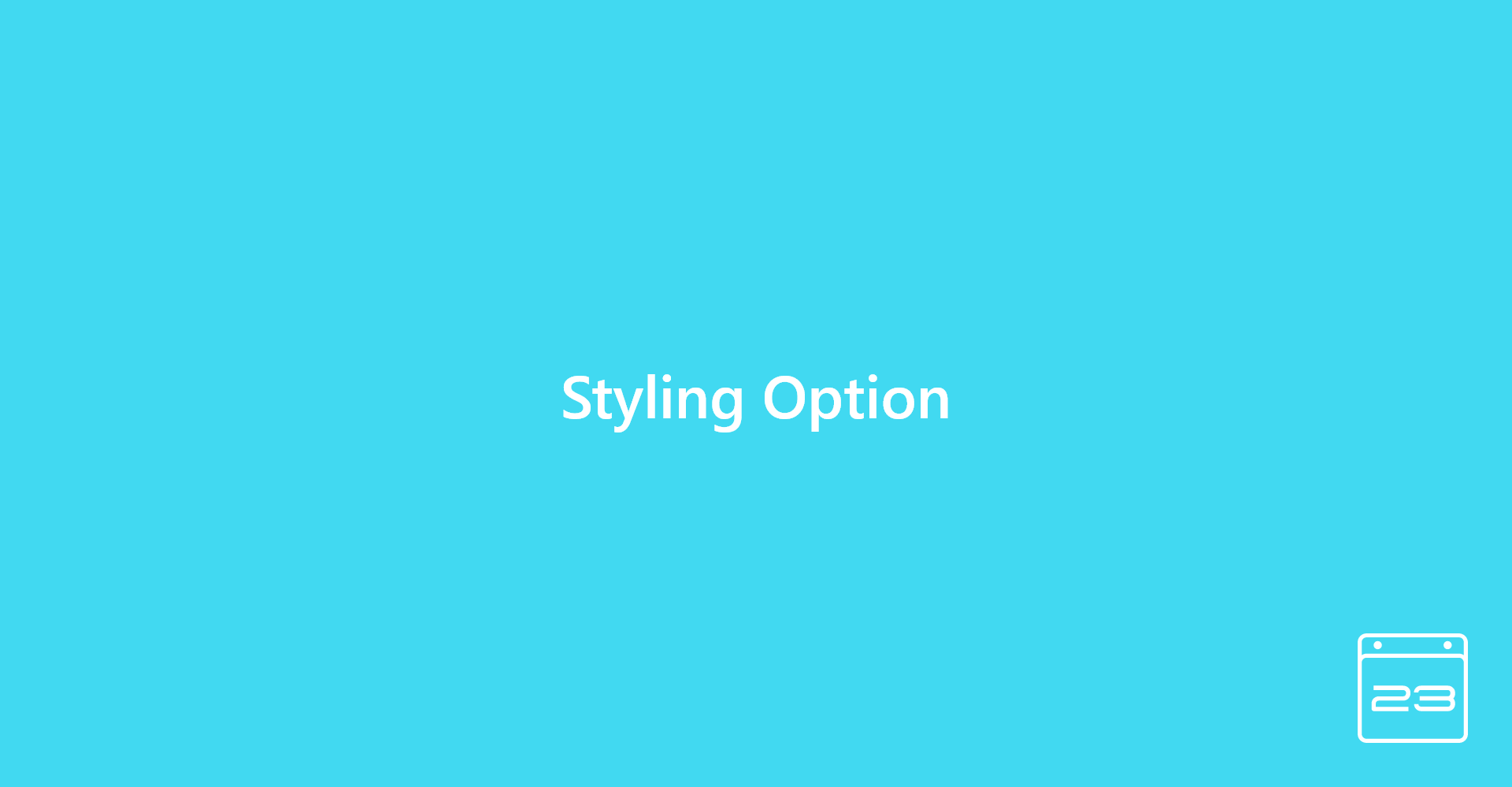 Styling Option - WordPress Event Calendar