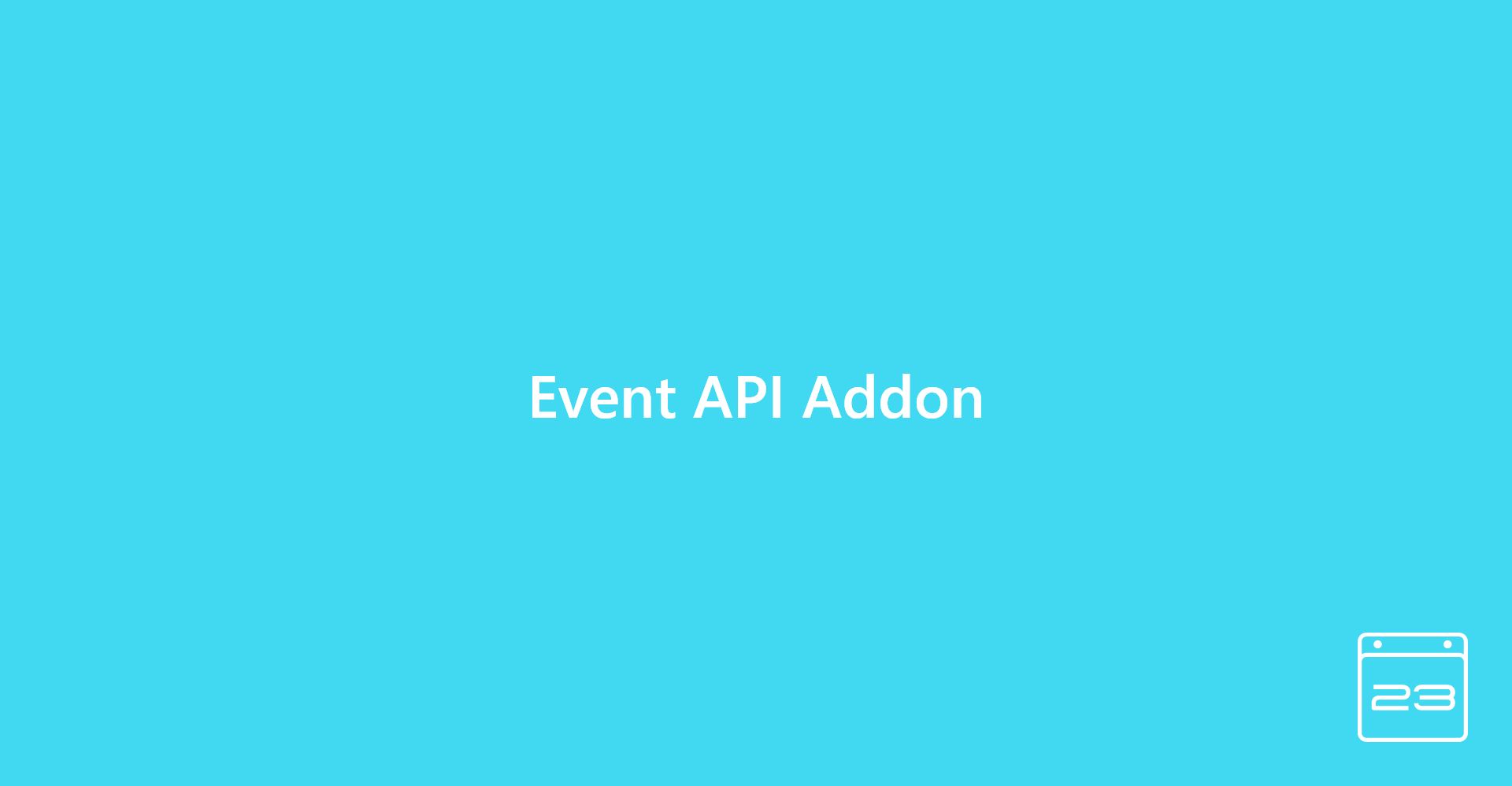 Event API - WordPress Event Calendar