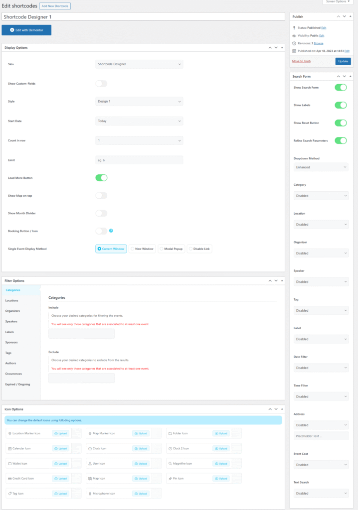 Elementor Shortcode Designer Addon - MEC Knowledgebase