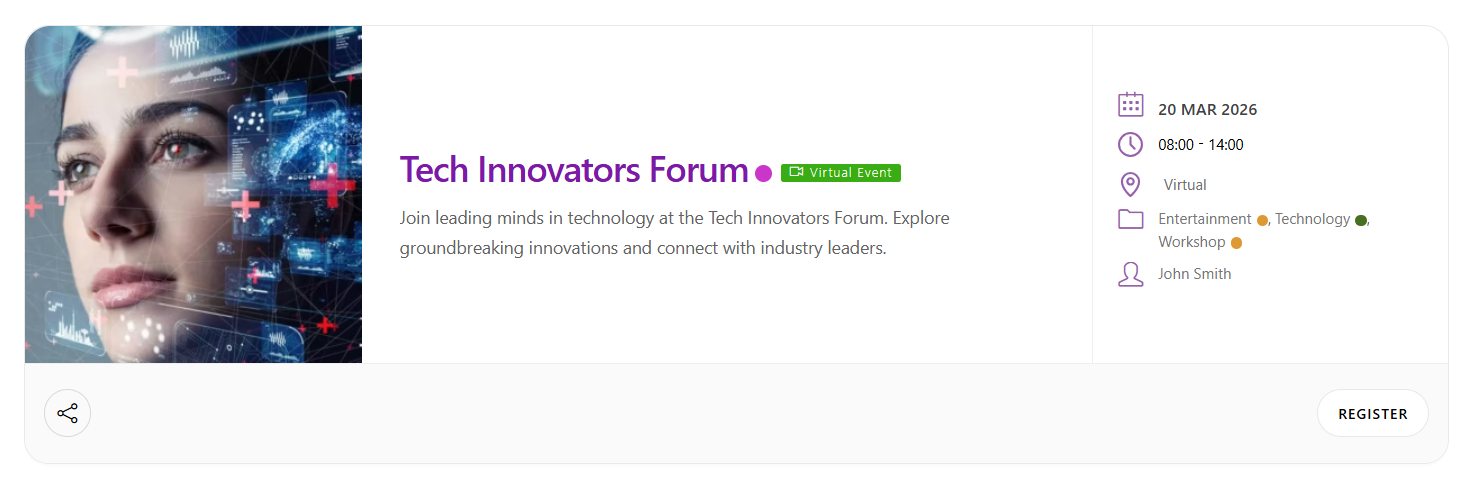virtual events 03 - Virtual Events Addon
