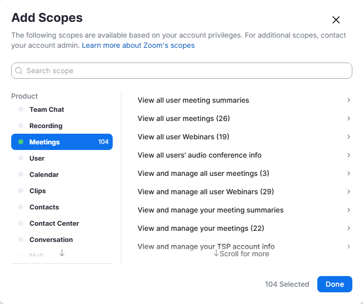 Zoom Integration Addon