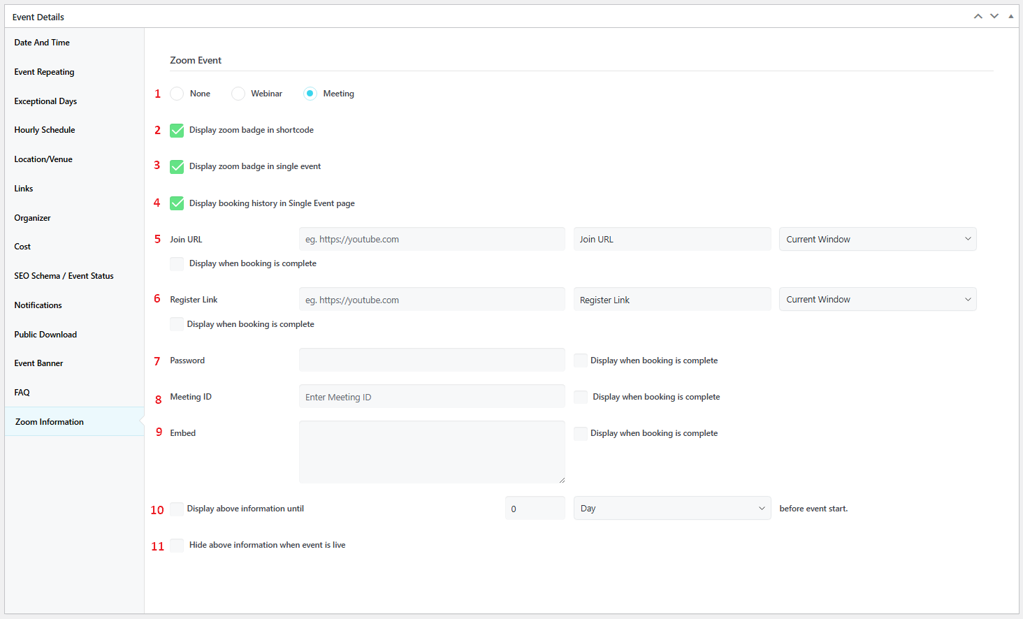 Zoom Integration Addon zoom event - Zoom Integration Addon Zoom Integration Addon