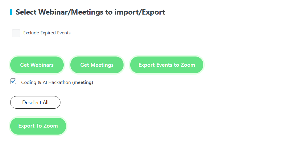 Zoom Integration Addon