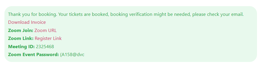 Zoom Integration Addon